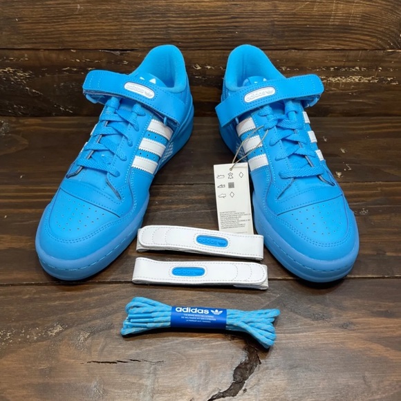Adidas Forum Low Shoes Sky Rush Blue White GW1614 Men's Multi Sizes NEW - Picture 6 of 9